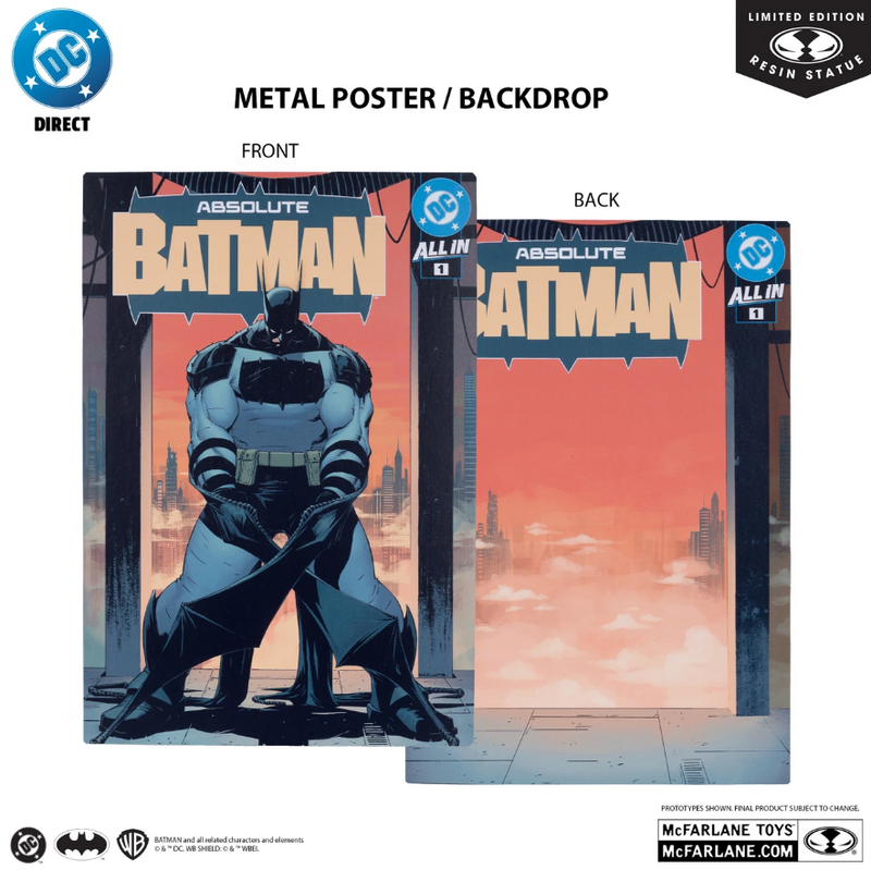 Mcfarlane Toys DC Nick Dragotta imzalı Absolute Batman Reçine Heykeli