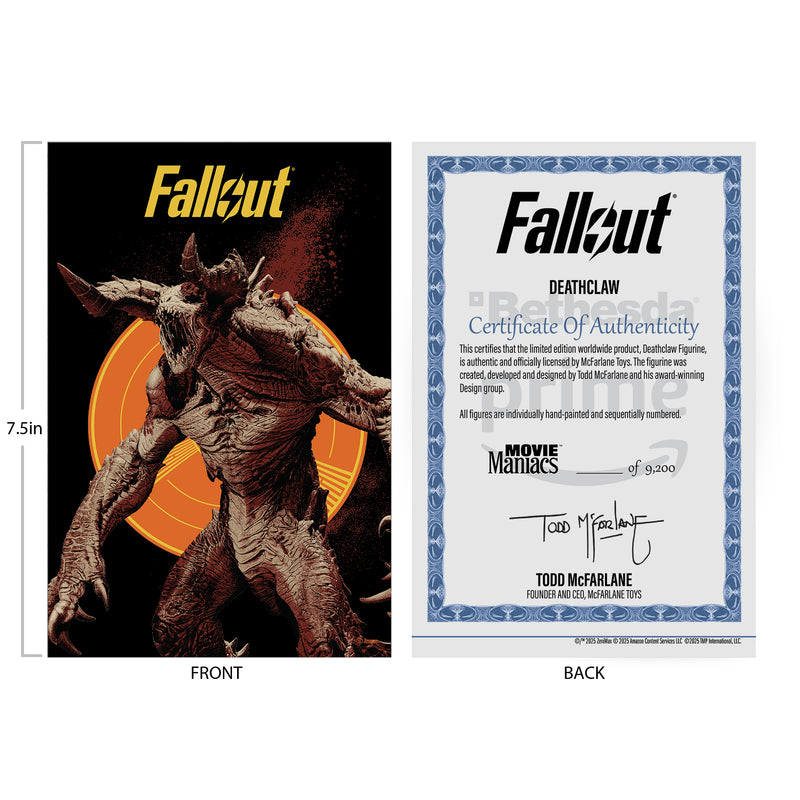 McFarlane Toys - Fallout Deathclaw  6' Posed  (Season 2)