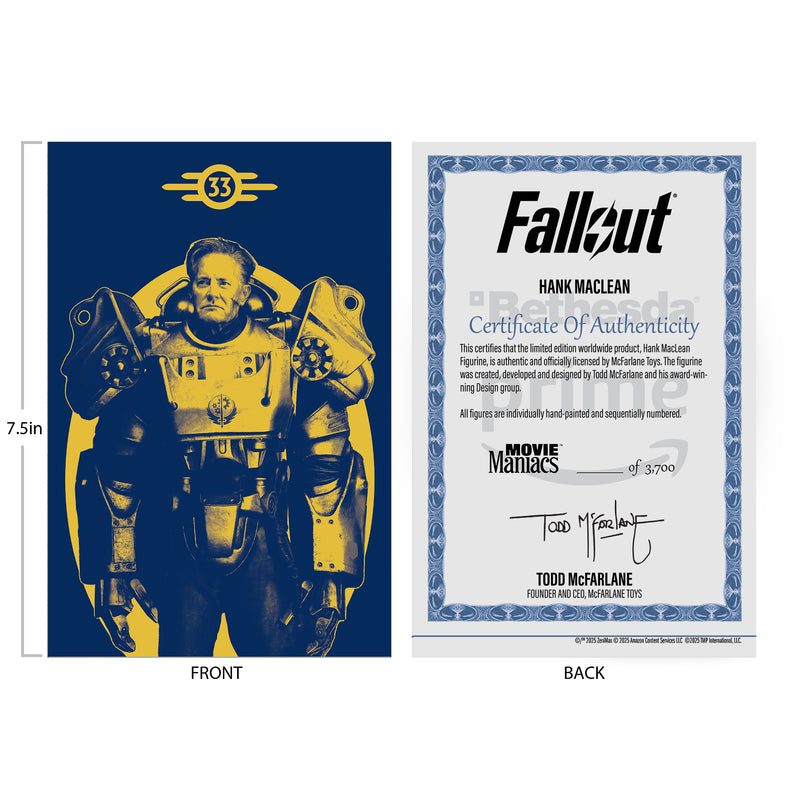 McFarlane Toys - Fallout Hank Maclean 6'Posed  (Red Platinum Edition Season 2)