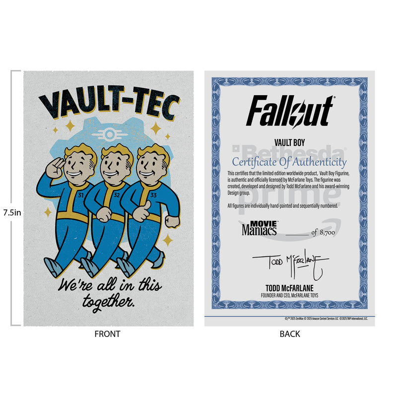 McFarlane Toys - Fallout Vault Boy  5' Posed  (Version 1)