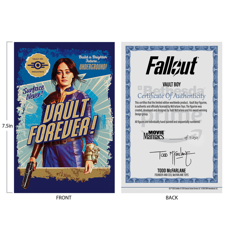 McFarlane Toys - Fallout Vault Boy  5' Posed  (Version 2)