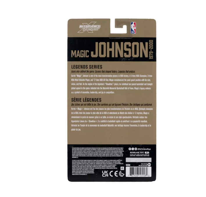 McFarlane Magic Johnson NBA 6" Aksiyon Figür (Legend Series) - görsel 9