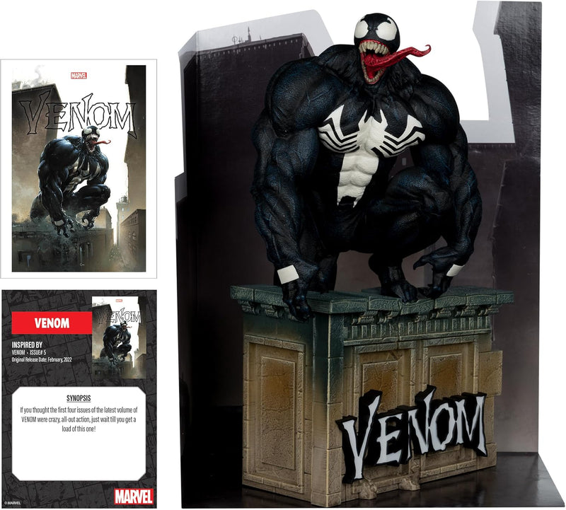McFarlane Toys - Marvel Venom 1-6th Scale Collectible with Scene & Comic