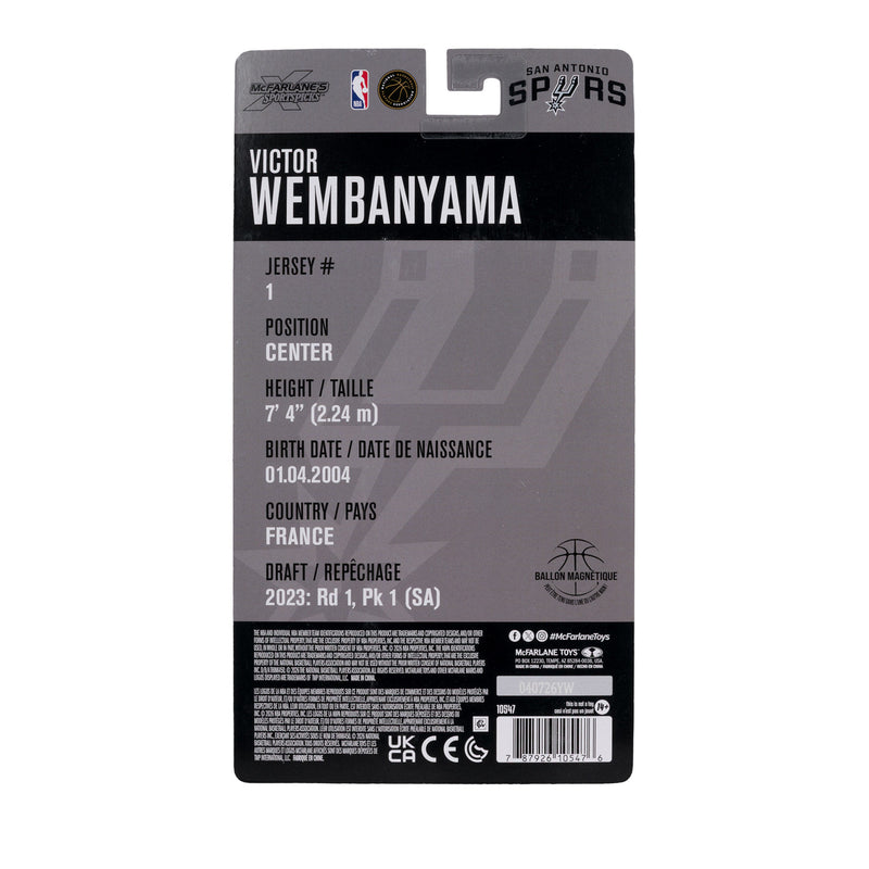 Mcfarlane Toys NBA Victor Wembanyama NBA  6' Eklemli Figür (San Antonio Spurs)