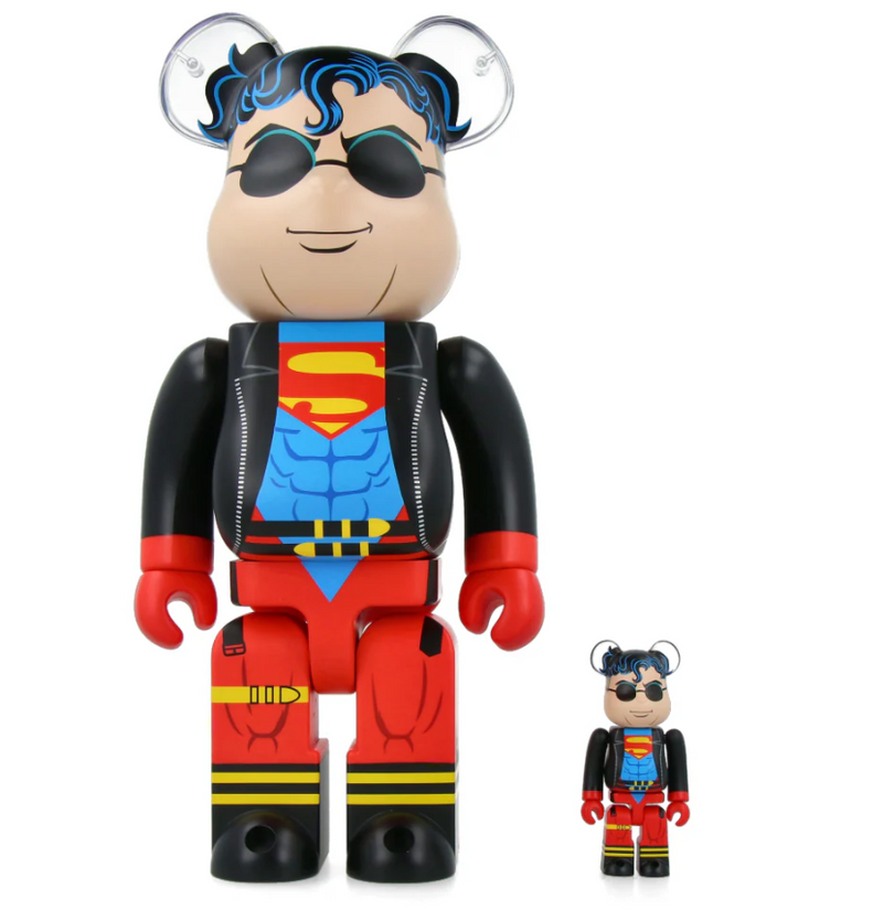 Medicom Toy Bearbrick DC Superboy 100% & 400% Figürü