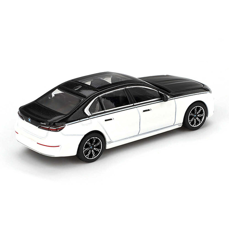 Mini GT 1/64 BMW I7 XDRIVE60 ALPINA WHITE  BLACK SAPPHIRE