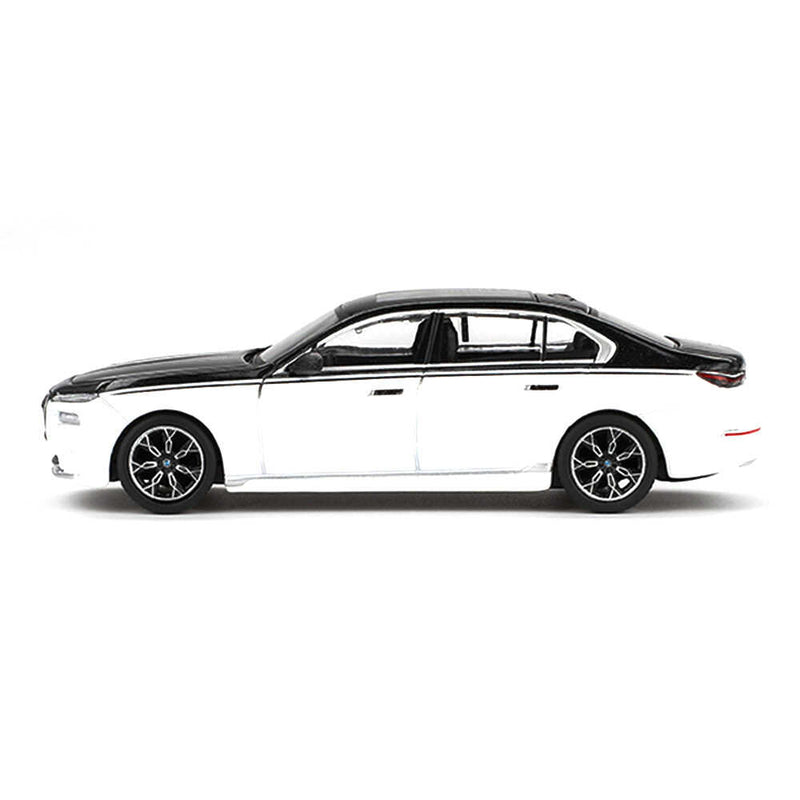 Mini GT 1/64 BMW I7 XDRIVE60 ALPINA WHITE  BLACK SAPPHIRE