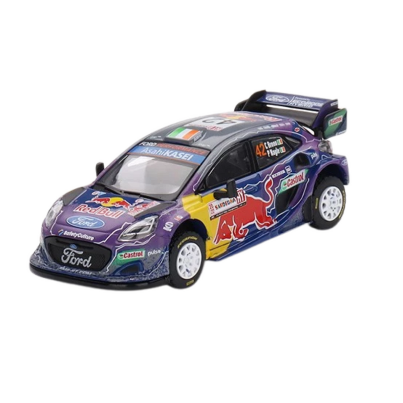 Mini GT 1/64 Ford Puma Rally1 M-Sport Ford WRT 2022 Rally Italia Sardegna Place