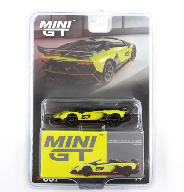 Mini GT 1/64 LAMBORGHINI AVENTADOR SVJ 63 ROADSTER VERDE