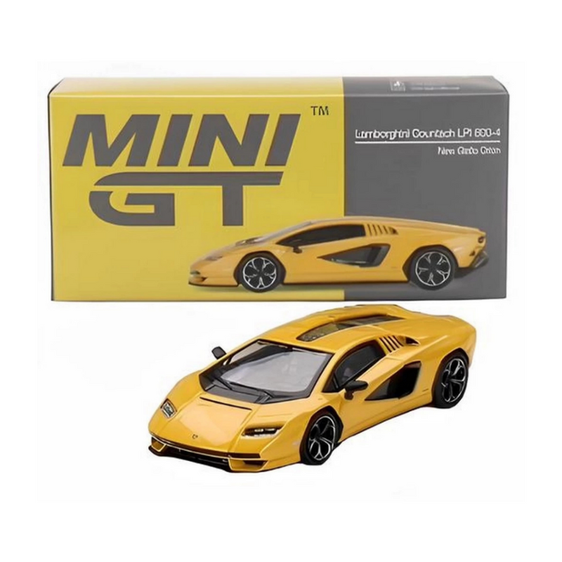 Mini Gt 1/64 Lamborghini Countach LPI 800-4 New Giallo Orion