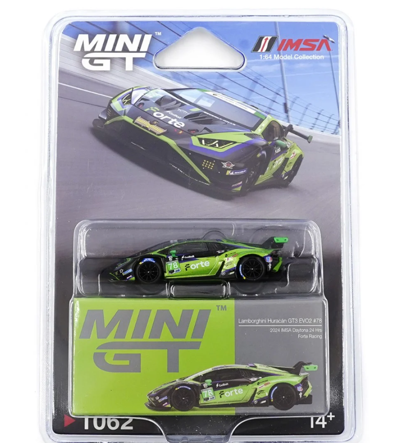 Mini GT 1/64 LAMBORGINI HURACAN GT3 EVO 2 FORTE RACING