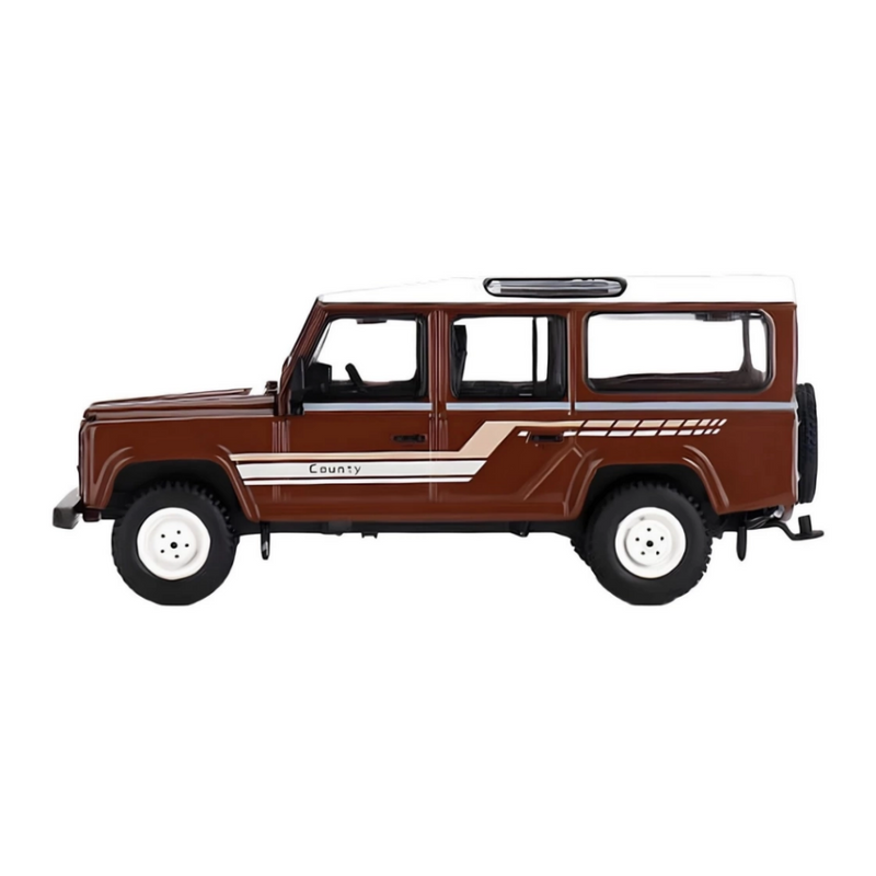 Mini GT 1/64 Land Rover Defender 110 1985 County Station Wagon Russet Brown