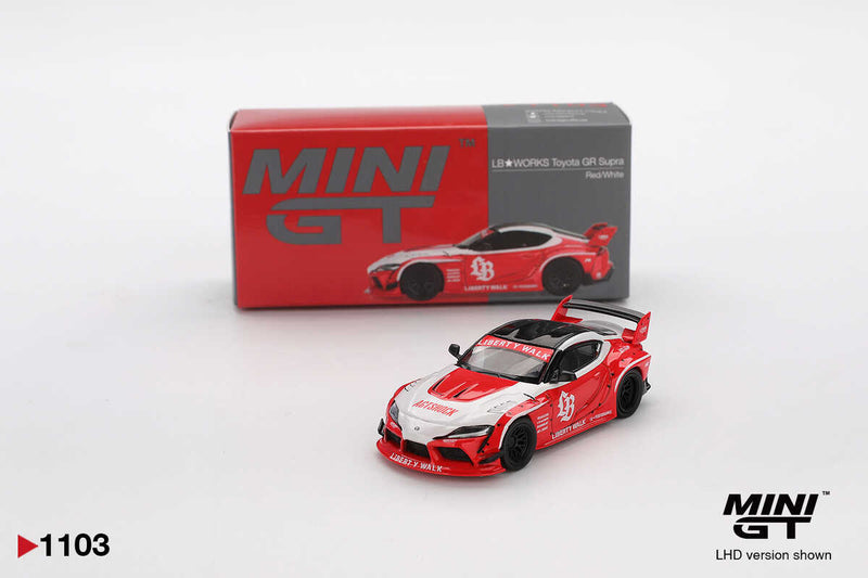 Mini GT 1/64 LB WORKS TOYOTA GR SUPRA RED WHITE