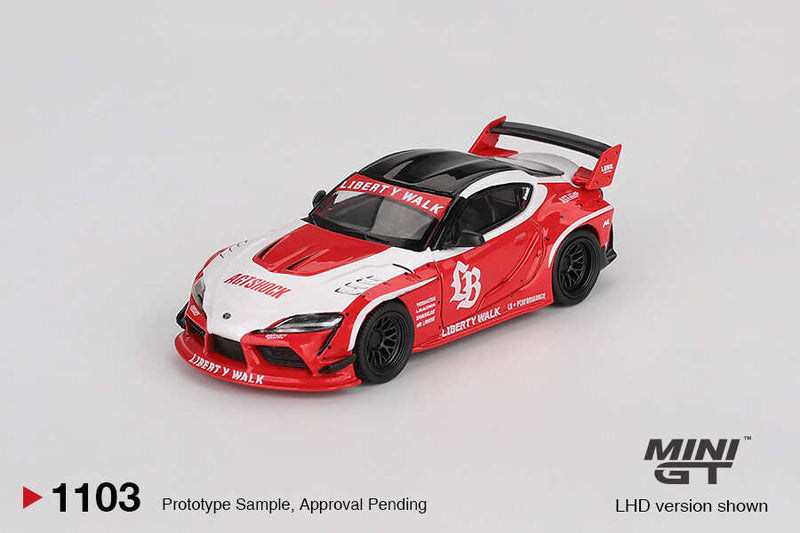 Mini GT 1/64 LB WORKS TOYOTA GR SUPRA RED WHITE