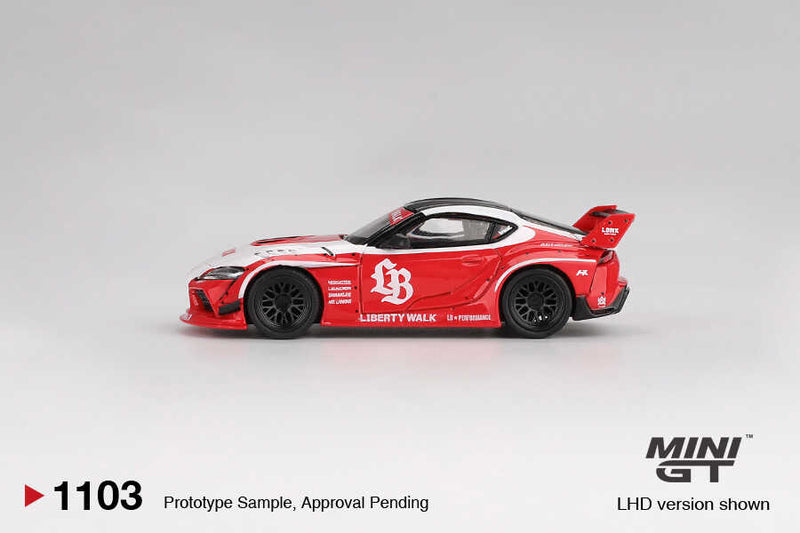Mini GT 1/64 LB WORKS TOYOTA GR SUPRA RED WHITE