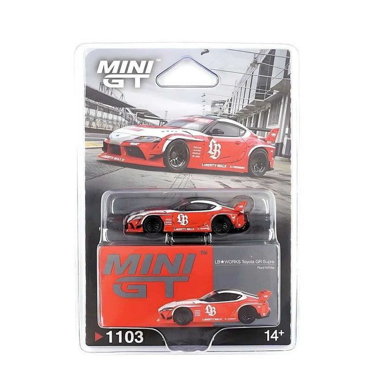 Mini GT 1/64 LB WORKS TOYOTA GR SUPRA RED WHITE