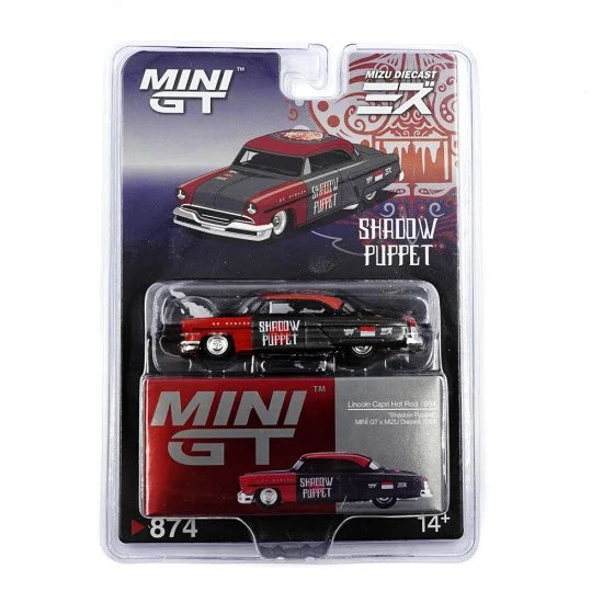 Mini GT 1/64 LINCOLN CAPRI HOT ROD 1954 SHADOW PUPPET