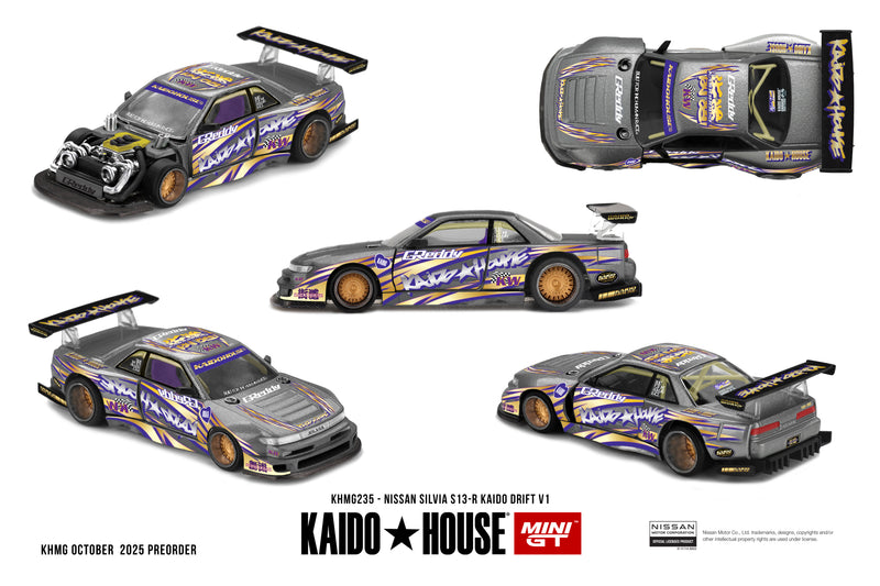 Mini Gt 1/64 NİSSAN SİLVİA S13 R KAİDO DRIFT V1