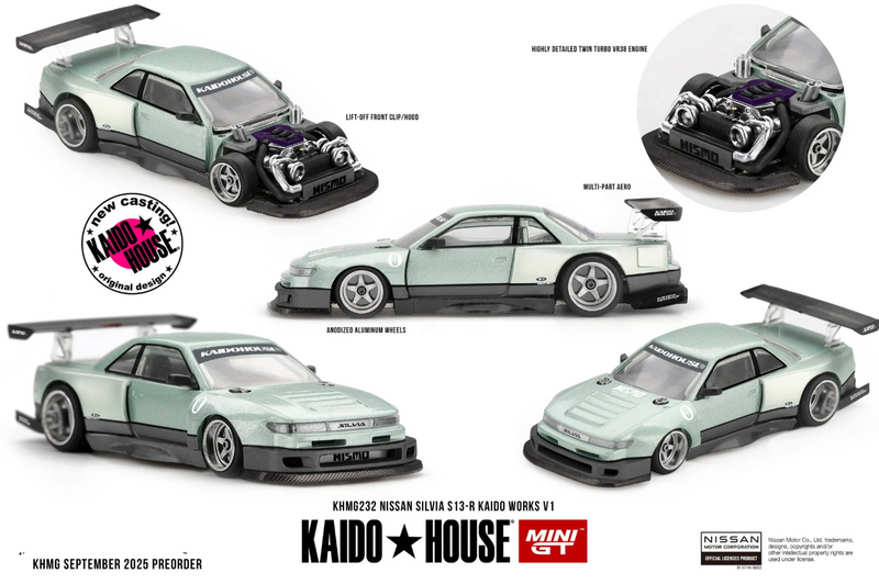 Mini GT 1/64 NISSAN SILVIA S13 R KAIDO WORKS V1