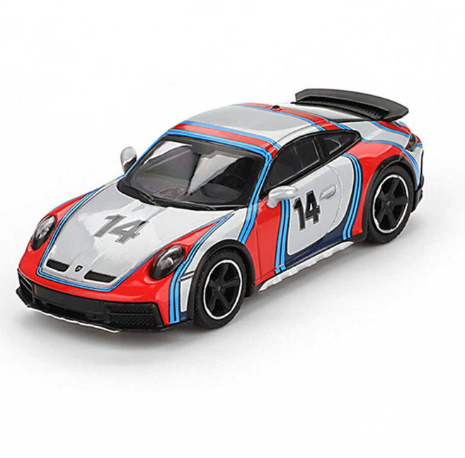 Mini Gt 1/64 PORCHE 911 DAKAR İCE GRAY METALLİC RALLY 1978