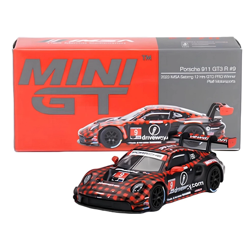 Mini GT 1/64 Porsche 911 GT3 R GTD PRO Pfaff Motorsports IMSA 2023 Sebring 12 Hrs.