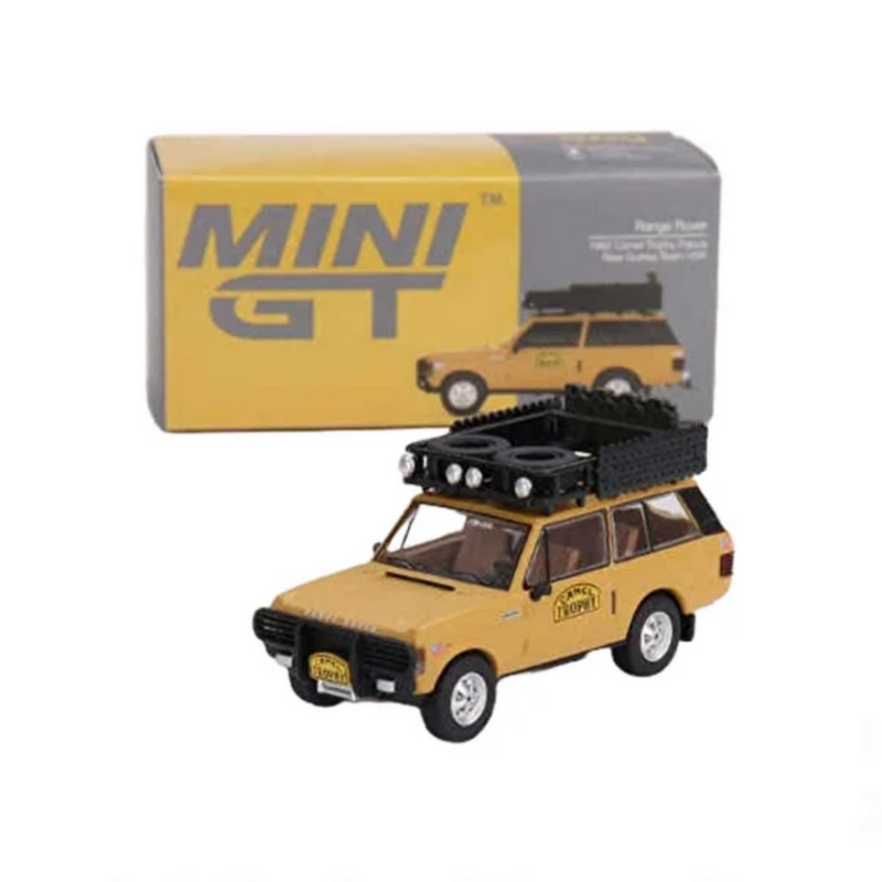 Mini GT 1:64 Range Rover 1982 Camel Trophy Papua New Guinea Team USA