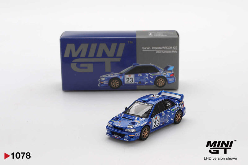 Mini GT 1/64 SUBARU IMPREZA WRC99 2000 ACROPOLIS RALLY