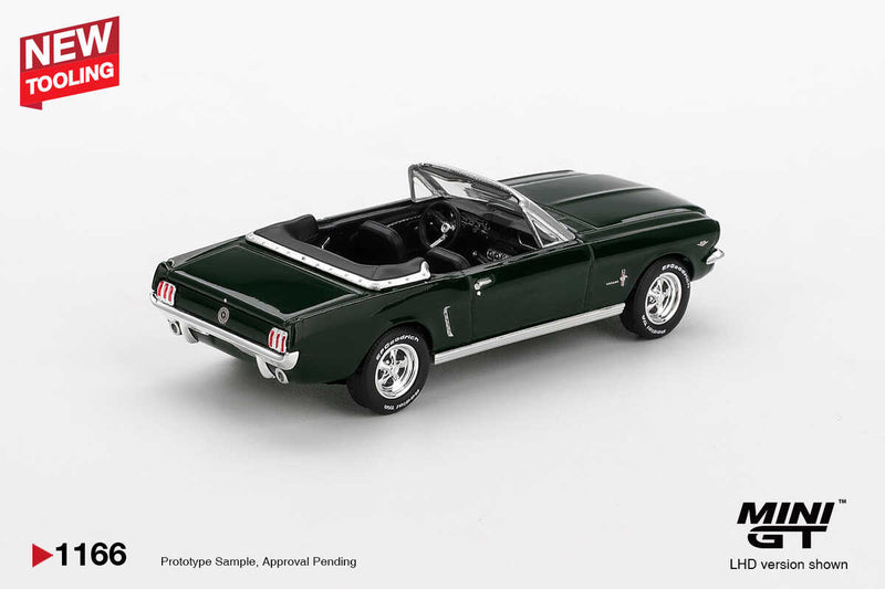 Mini GT 1/64LB FORD MUSTANG CONVERTIBLE 1964 HIGHLAND GREE