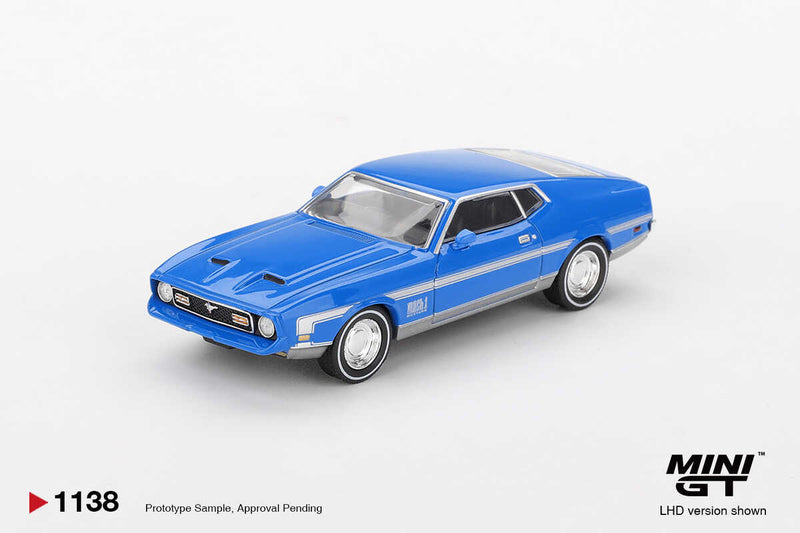 Mini GT 1/64LB FORD MUSTANG MACH 1 GRABBER BLUE