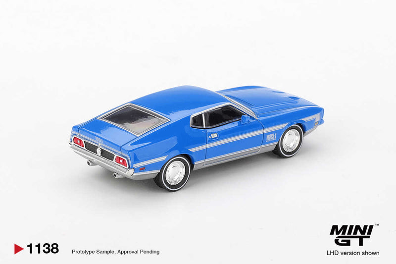 Mini GT 1/64LB FORD MUSTANG MACH 1 GRABBER BLUE