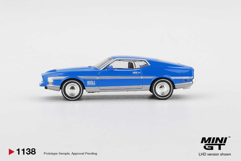 Mini GT 1/64LB FORD MUSTANG MACH 1 GRABBER BLUE