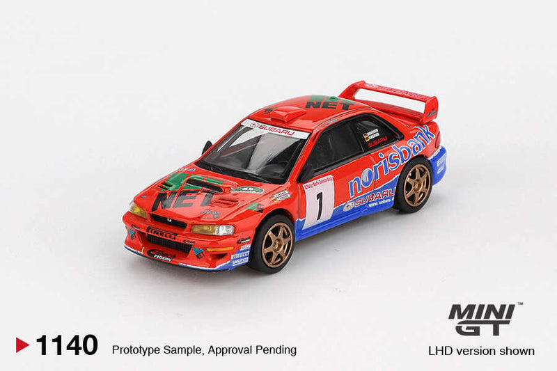 Mini GT1/64 SUBARU IPREZA WRC97 1999 DRM CHAMPION