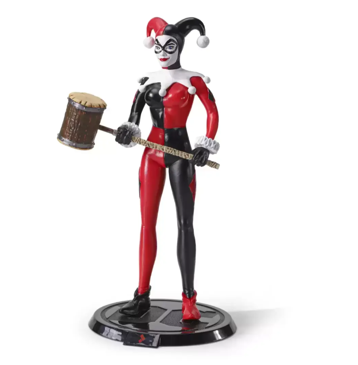 Noble Collection- Bendyfigs DC Harley Quinn- Jester