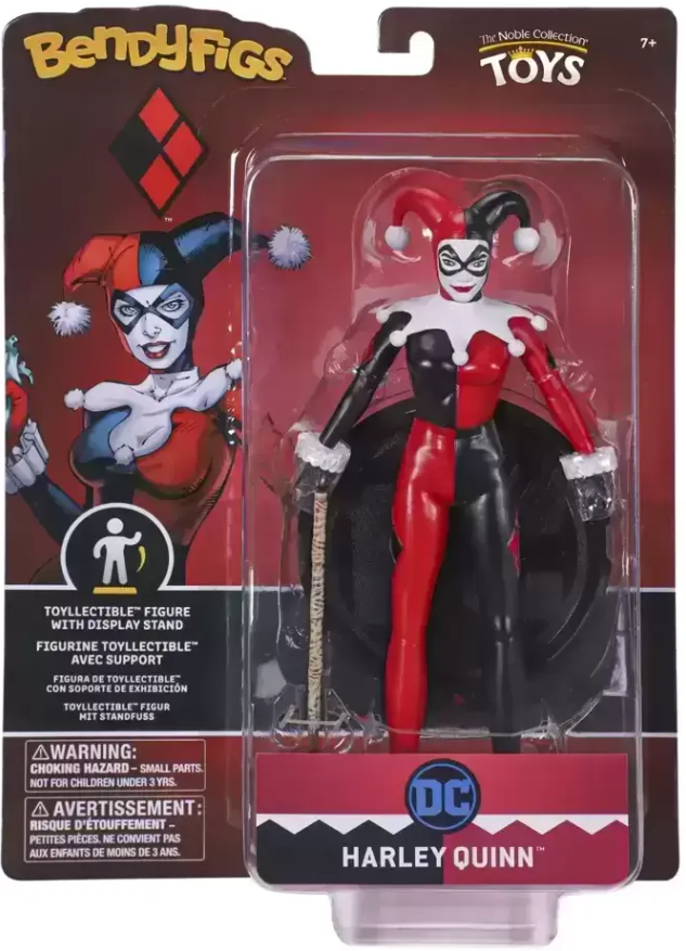 Noble Collection- Bendyfigs DC Harley Quinn- Jester
