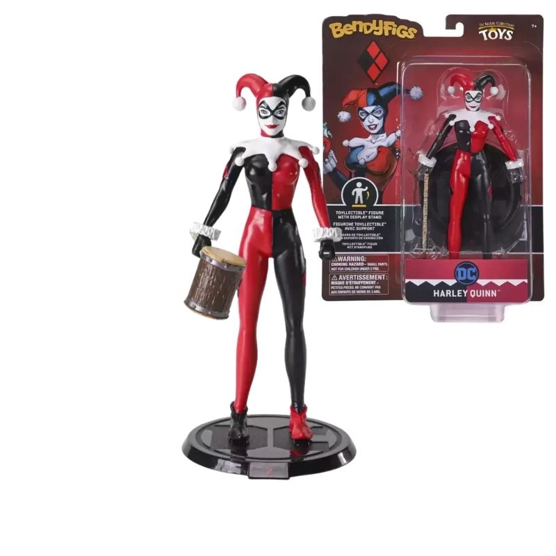 Noble Collection- Bendyfigs DC Harley Quinn- Jester