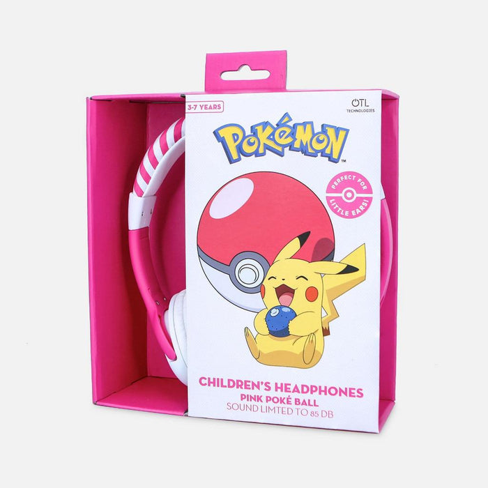 OTL Pokemon Pink Pokeball Kids On-Ear Headphones