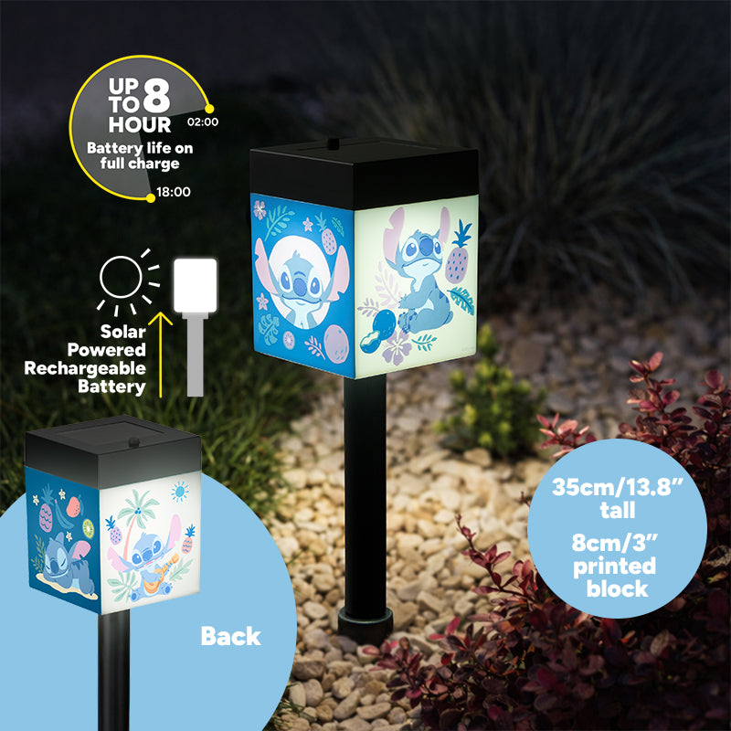 Paladone Stitch Baskılı Dış Mekan Güneş Enerjili Bahçe Aydınlatması