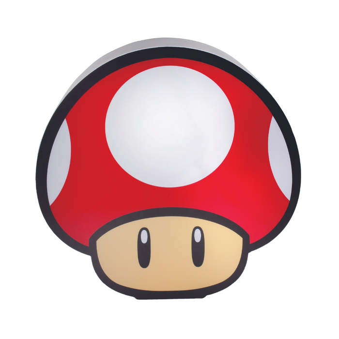 "Paladone Super Mushroom Box Light (Icon Light that lights up when you press the button)