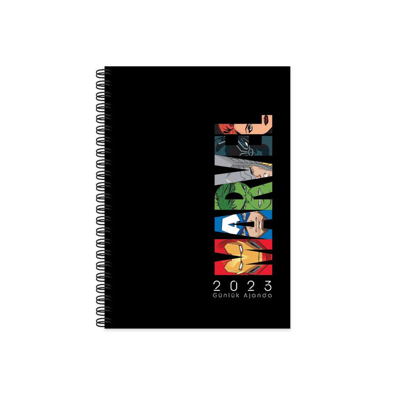 Siyah Marvel Ajanda 2023 Türkçe (Lisanslı)