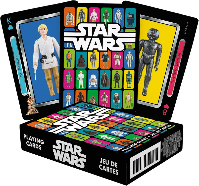 Star Wars  Vintage Kenner Action Figüres Playing Cards