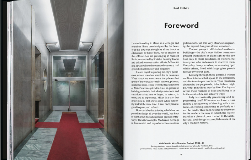 Taschen Entryways of Milan. Ingressi di Milano. 45th Ed.