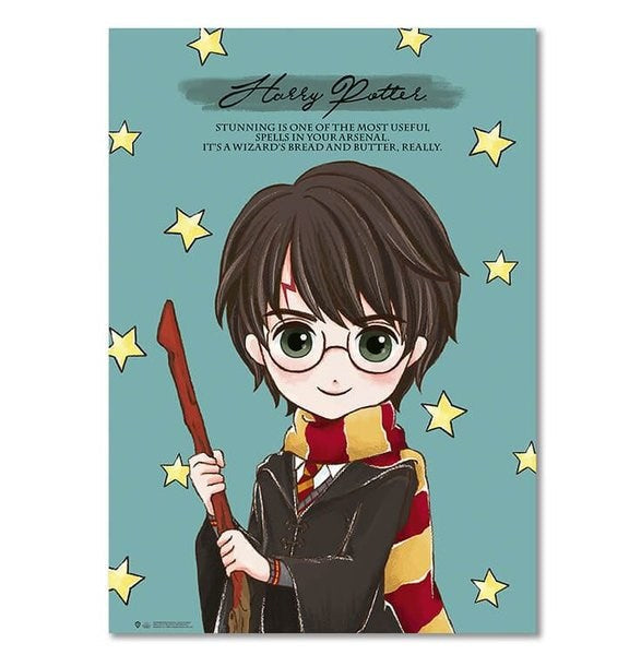 Wizarding World Harry Potter Poster Anime Harry Potter B.