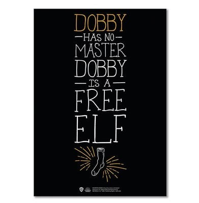 Wizarding World - Harry Potter Poster - Dobby Typographic B. 