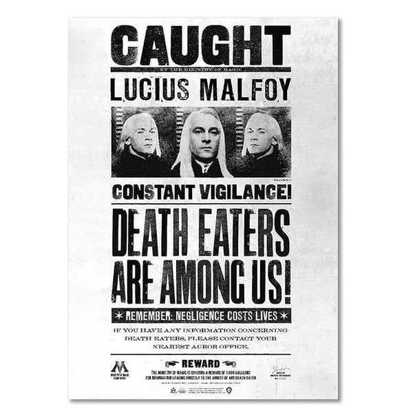Wizarding World Harry Potter Poster Lucius Malfoy B.
